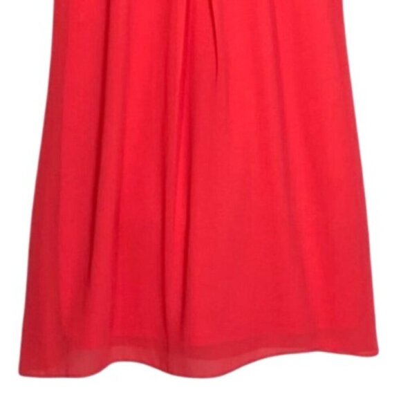 Sleeveless A-Line Shift Dress By A Byer With Scalloped Details Melon Size M - Picture 5 of 7